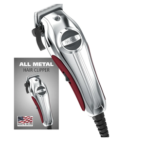 Wahl USA Pro Ultra Quiet High Torque Corded Hair Clipper for Ultra Quiet Operation and Cooler Operating Temperatures, Metal Housing with Bonus Hair Clipping Guard Caddy - Model 3000097