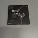 SHEZI [Upgraded 2.0] 4-in-1 Short USB C Cable 60W 0.6FT Fast Charging [480Mbps Data Sync] Flat Nylon Braided Charger Cord Combo, USB A/C to C/L Multi Charge Cable for iPhone/iPad & Most Devices, Grey