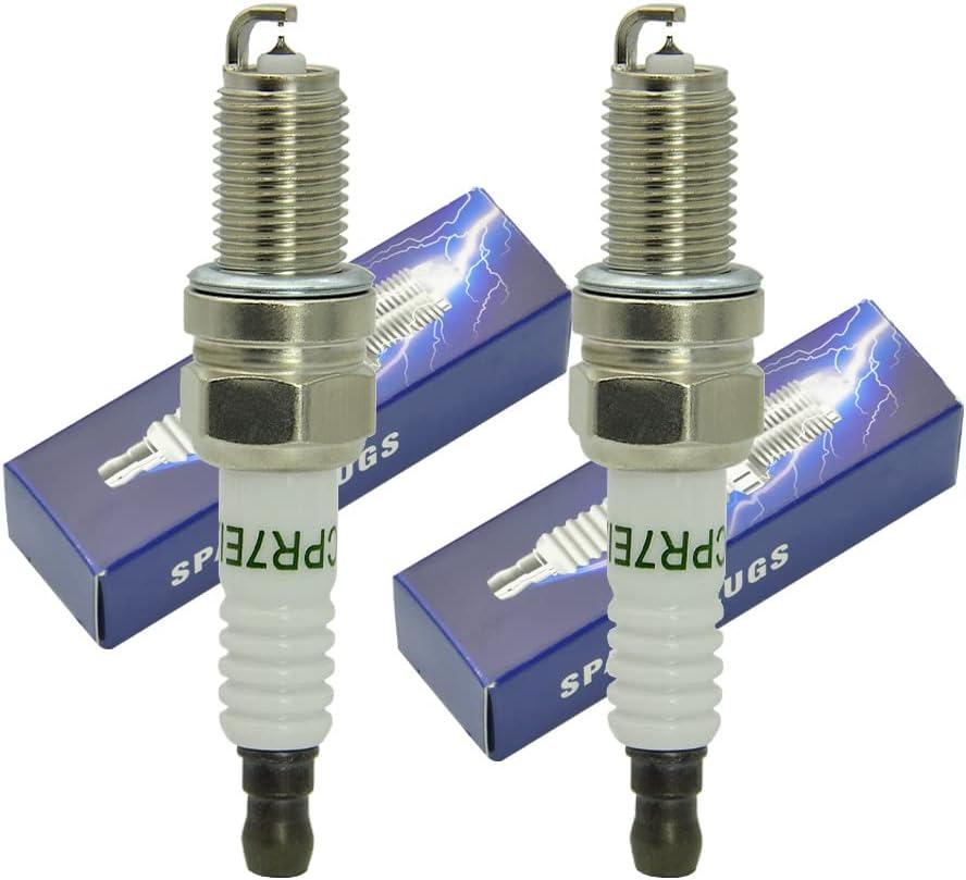 2Pcs CNPAPC Iridium IX Spark Plugs DCPR7EIX #3144#6046#97637 for 1999-2016 Harley Davidson Twin Cam Fiat 500 2012-2017 1.4L L4 Chevy Spark 2013-2015 1.2L L4 Engine