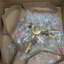 classy leaves Gold Chandelier, 3 Light Modern Gold Chandelier Light Fixtures Antique Hanging Lanterns Chandelier for Dining Room, Living Room, Kitchen Island, Foyer, Entryway