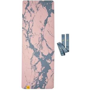 Lole Prima Yoga Mat with 2-in-1 Strap Non Slip Excercise Mat for Yoga, Pilates, Stretching, Floor & Fitness Workouts (Pink)