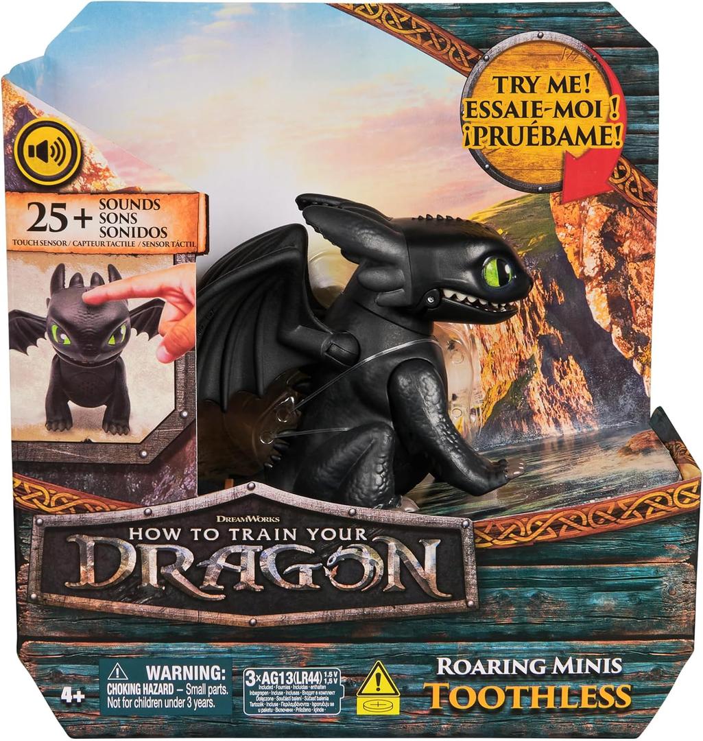 DreamWorks How to Train Your Dragon Interactive Mini Dragon Figure with Sound Effects Toy for Children 4 Years and Up