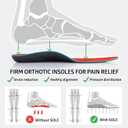 SOLE Active Medium Insoles - Custom Moldable Orthotic Support for Any Arch Type, Plantar Fasciitis Relief - M9.5-10 W11.5-12