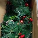 Set of 2 Pre-lit Christmas Trees 24in Battery Powered Pathway Outdoor Decoration