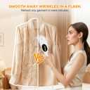 Smart Travel Steamer for Clothes, 1200W Handheld mini travel Steam All-in-One Portable Steamer Iron with LCD Display, 3 Steam Modes & 5s Fast Heat-up, Garment Steamer for Travel, Home, and Office