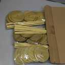 30 Pcs Table Numbers Wedding 1-30 Table Numbers Wood Table Numbers for Wedding Reception Stands Seat Numbers with Holder Base Table Numbers for Wedding Party Event Catering (Gold Color)