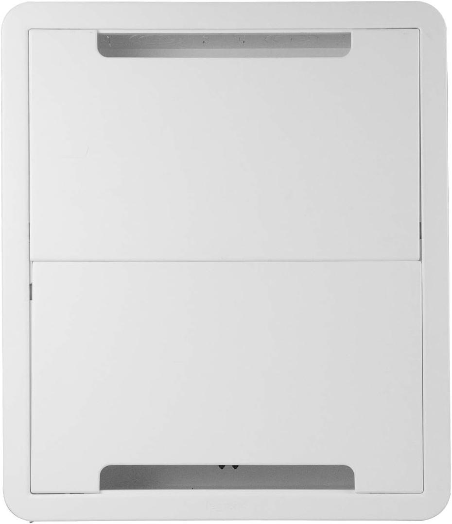 Legrand - OnQ Cable Management, In-Wall Media Box, Dual Purpose Structured Wiring Enclosure with Mounting Bracket, Home Networking Panel, 17 inch, White, ENP1705NAV1