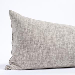 12x24 Neutral Throw Pillow Cover, Beige Linen Pillow Cover Ivory Cozy Soft Cushion Case for Couch Sofa Bed Living Room Home Decor, Pack of 1 (Cover Only)