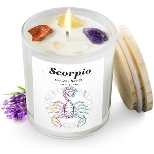 Amazon.com: Cancer Zodiac Candle Gift for Women with Crystals, Zodiac Crystals Candle, July Birthday Gifts for Her, Mom, Sister, Friends, Meditation, Yoga, Relaxation7oz : Home & Kitchen
