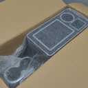 Truck Center Console Organizer Between Seat for Minivans, SUVs, Middle Van Bench Organizer for Floor Between The Back Seat Console 18 Wheelers Locking Design with Sliding Lid Design