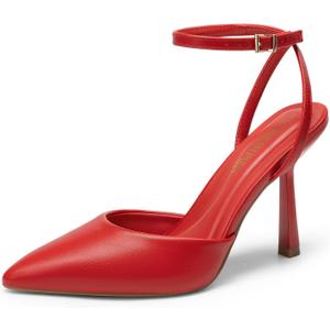 DREAM PAIRS High Heels for Women Closed Pointed Toe Dress Shoes for Women Ankle Strap Stiletto Heel Party Wedding Sexy Pump Shoes (8.5) DREAM PAIRS High Heels for Women Closed Pointed Toe Dress Shoes for Women Ankle Strap Stiletto Heel Party Wedding Sexy Pump Shoes (8.5)