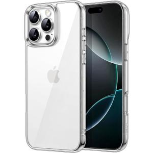  Case for iPhone 16 Pro 6.3-Inch, Non-Yellowing Shockproof Phone Bumper Cover, Anti-Scratch Clear Back (Clear) (Clear)