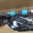 Cordless Handheld Pool Vacuum for Above & Inground Pools, with 20 Gal/Min Suction, 60 Min Runtime, Dual-Phase Cleaning System,65in Telescopic Pole, for Spas & Hot Tubs, Jet Black(New Version)