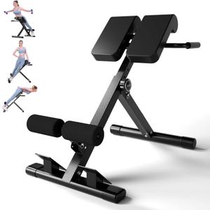 SIRHOME Roman Chair, Adjustable Hyperextension Bench for Men & Women | Multifunctional Fitness Chair for Hip, Exceptional for Glute, Core and Lower Back Training,350 lbs Weight Capacity
