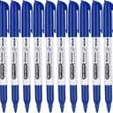 SFAIH Blue Dry Erase Markers Fine Tip - 12 Pack Whiteboard Markers Standard Set For Brainstorming & Visual Planning, Teams, Teacher & Creative Sessions | Low-Odor Non-Toxic Easy Clean