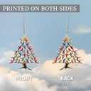 3 x Hummingbird Christmas Ornament, Colorful Acrylic Hummingbird Ornament, Stacked Hummingbirds Gifts for Women, Bird Lovers, Humming Bird Decor, Xmas Home Decorations, 4.4x3.7 in (1PC)