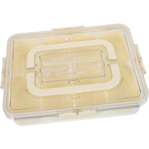 Unomor Storage Bins Lids Fridge Fresh Storage Box 8 Compartment Snack Box for Fridge, 2 Pack