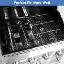 Grill Replacement Parts for Nexgrill 720-0830H, Nexgrill 720-0830X 720-0783E 720-0783EH, Grill Heat Plates and Grill Grates for Home Depot Nexgrill 4 Burner 720-0830H