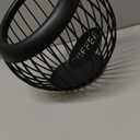 Coffee Pod Holder,K Cup Holders for Counter,Coffee Bar Accessories & Decor,Large Capacity Keurig K-cup Organizer, Nespresso Vertuo Station Organizer,Metal Pods Storage (Black)