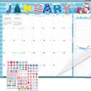 Lateefah Desk Calendar 2025, Large 22'' x 17'' Desk Calendar 2025-2026, 18 Month Desktop Calendars for Home & Office, Use Jan 2025 to June 2026 (Cute Cartoon(Jan.2025-Jun.2026))