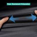 SunPatio Liquid Propane Tank Cover 20 LB, Heavy Duty Waterproof Propane Cylinder Cover, Dress up Your Tank, 14" Dia x 16.5" H, Black