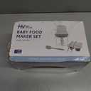 Baby Food Maker, HEYVALUE 13-in-1 Larger Baby Food Processor Set, Fruit, Vegatable, Meat, Puree Blender with Baby Containers, Food Freezer Tray, Silicone Spoons, Spatula,20 OZ(Gray)