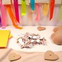 50 Pcs Mini Heart Wooden Clips Clothespins Photo Paper Peg Pin Craft Decoration Clips Laundry Storage Organization