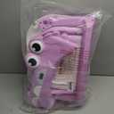 Collapsible Baby Bathtub for Newborns with Thermometer and Soft Floating Cushion Portable and Foldable Travel Baby Bath Tub for Infants to Toddler 0-36 Month (Purple)