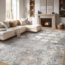 5x7 Area Rug Living Room Rugs Thickened - Washable Neutral Modern Abstract Soft Rug Indoor Floor No Slip Rug Carpet for Bedroom Under Dining Table Home Office Decor - Brown Grey 1 (Thickened 5ft x 7ft)