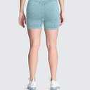 Aoxjox Vital Seamless Workout Biker Shorts for Women Tummy Control High Waisted Exercise Booty Running Short 5" (Vital New Forest Green Marl, X-Small)