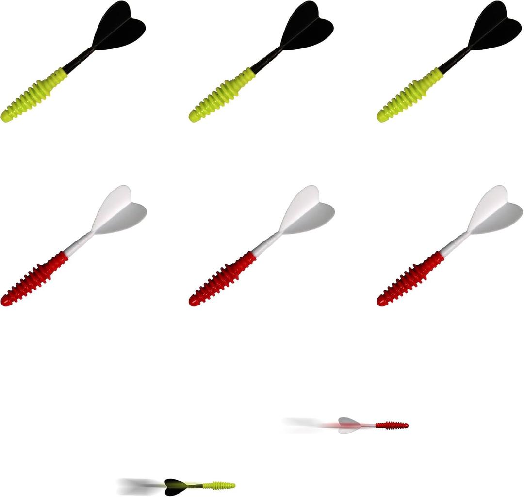 3 x 6 Pcs Throwing Accessories Replacement for Bristle Axe Target Board-Soft Tip Darts, Ninja Star and Plastic Throwing Game-Compatible with Most of The Bristle Axe Throwing and Dart Board