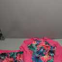 Girls Swimsuit Long Sleeve Rash Guard Bathing Suit Two Piece Swimwear Swimming Tops and Ruched Shorts 12-13Y
