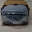 Bedsure King Size Comforter Set Mineral Blue - Bed in a Bag Bedding Set 7 Pieces, GentleSoft Pintuck Bed Set Gift for Family, Pinch Pleat Mineral Blue Comforter with Sheets, Pillowcases & Shams