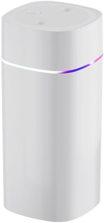 Small Humidifier, 600ML Dual Channel Mist Humidifiers, Auto Shut Off Portable Diffuser for Bedroom Office (White)
