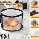 Adhesive Hat Hooks for Wall-8 Pack Hat HolderHat OrganizerCowboy Hat RackStrong Adhesive Cap HolderCap Organizer for Baseball Caps- BlackHat Storage