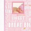 Lil' Peach Dream Big Baby Memory Book, Pink Guided First 5 Years Baby Journal and Photo Album with 46 Acid-Free Fill-In Pages