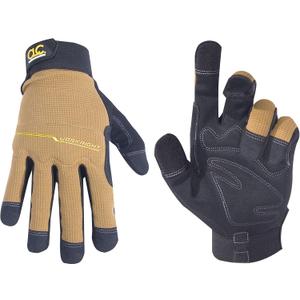 Custom Leathercraft124X Workright Flex Grip Work Gloves, Shrink Resistant, Improved Dexterity, Tough, Stretchable, Excellent Grip Assorted, Extra Large