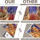 7x5ft Fabric Love Day Wedding Hall Backdrop Glitter Golden Staircase Floral Rose Curtain Photography Background Romantic Party Decorations Photo Booth Banner