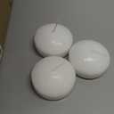 Tuyai (Set of 36) Floating Candles, 3 inch White Dripless Wax Burning Candles, for Weddings, Party, Special Occasions and Home Decorations