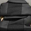 Coverado Car Seat Covers Full Set, Nappa Leather Black Seat Covers for Cars, Waterproof Car Seat Protector, Car Seat Cushion, Front and Rear Seats Universal Fit for Most Vehicles