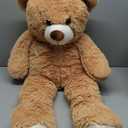 HollyHOME Big Teddy Bear Large Teddy Bear Stuffed Animal Birthday Valentines Day Plush for Kids and Girlfriend 36 inch Tan
