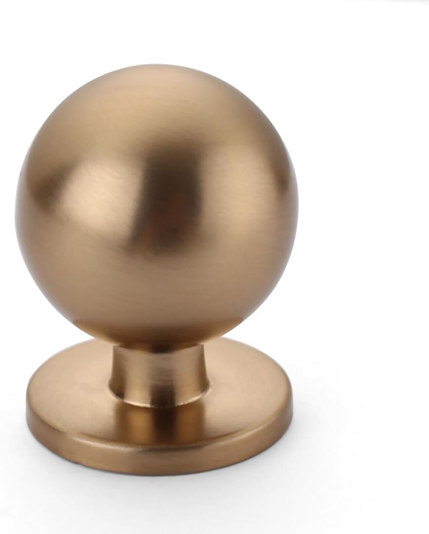 Asidrama 10 Pack Champagne Bronze Kitchen Cabinet Knobs, Cabinet Knobs Kitchen Cabinet Hardware for Cupboard Drawer Knobs Dresser Knobs
