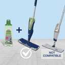 Bona Multi-Surface Hard Floor Cleaner Spray Mop Cartridge - 34 fl oz - Unscented - Refillable - Residue-Free Floor Cleaning Solution for Bona Spray Mops - Stone, Tile, Laminate, and Vinyl Floors (Green)