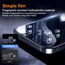 OneFish Privacy Screen Protector for IPhone 16 Pro Anti-Spy Tempered Glass Dust-Free Bubble-Free Anti-Fingerprint 9H Scratch Protection & Hassle-Free Installation Frame [2-Pack]