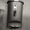simplehuman 50 Liter / 13 Gallon Semi-Round Kitchen Step Trash Can with Secure Slide Lock, Grey Plastic