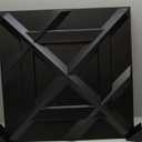 Art3d PVC 3D Wall Panel, Decorative Wall Tile in Black 12-Pack 19.7"x19.7"