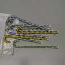 LYFJMUS 9 Pieces Christmas Candy Cane Cocktail Stirrers Glass Candy Cane Swizzle Sticks Reusable Colorful Stir Sticks for Coffee Drink Holiday Party Bar Restaurant Home Office