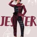 Spooktacular Creations Halloween Clown Costume Women, Scary Jester Set, Halloween Costumes for Women Adult 2025 (Large)