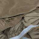 Holibanna Khaki Elastic Chair Covers Removable Office Chair Back Cover Seat Cushion Protector Fit for Home to Install Soft Material Stylish Decoration, first 21x21, second 31x31