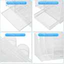 Lavatino Desk Organizer with File Holder, 5-Tier Paper Letter Tray Organizer with Sliding Drawer and 2 Pen Holder, Mesh Desktop File Organizer for Office Supplies, White